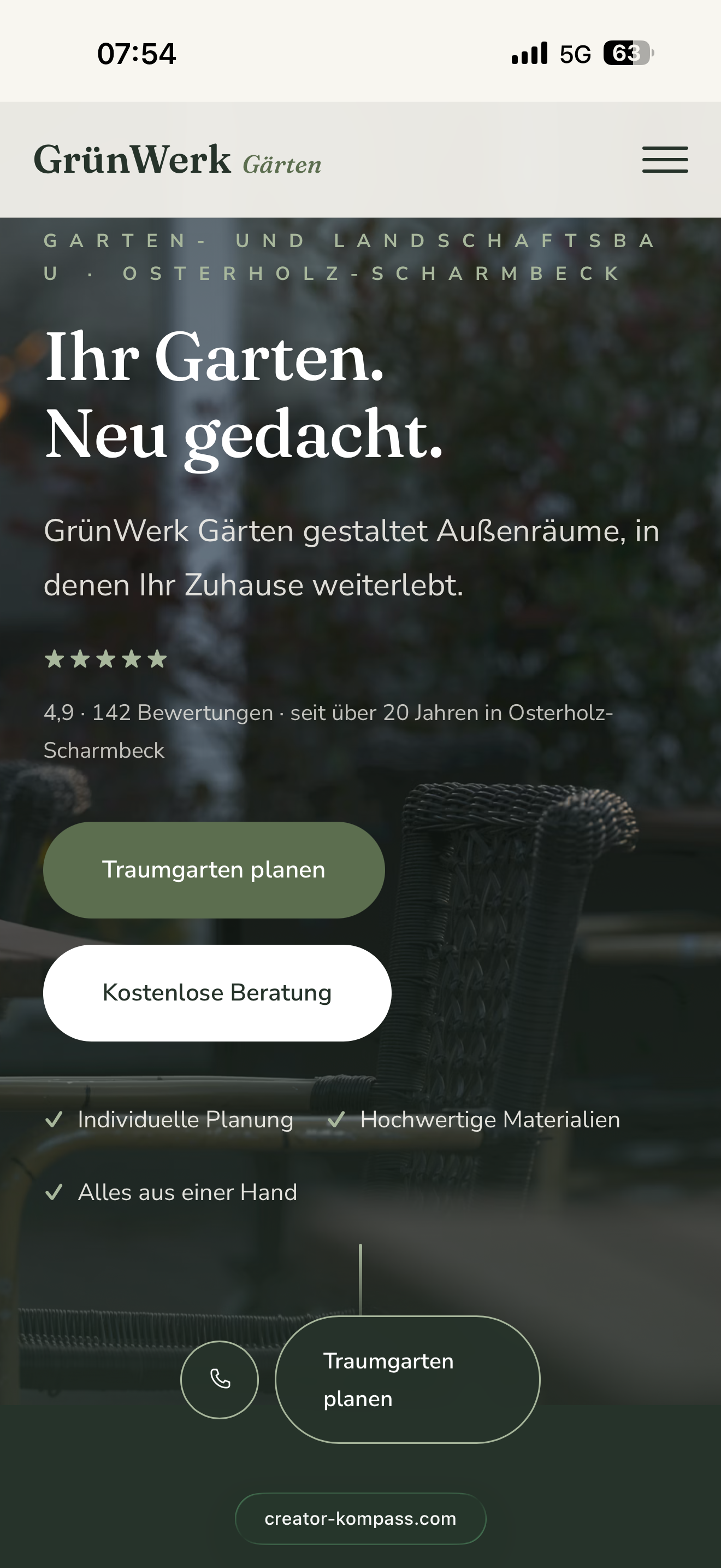 Mobile Ansicht: Grünwerk